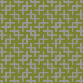 Geometric Pattern: Double Angle: Grey