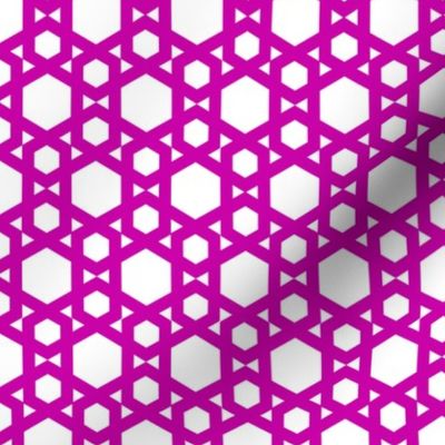 Geometric Pattern: Hexagon: Pink