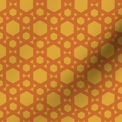 Geometric Pattern: Hexagon: Yellow