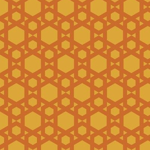Geometric Pattern: Hexagon: Yellow