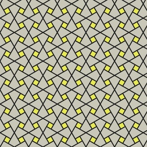 Geometric Pattern: Square Twist: Grey
