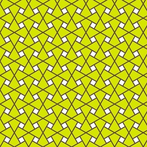Geometric Pattern: Square Twist: Green
