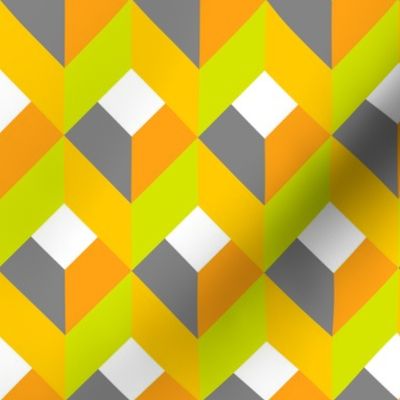 Geometric Pattern: Box: Citrus