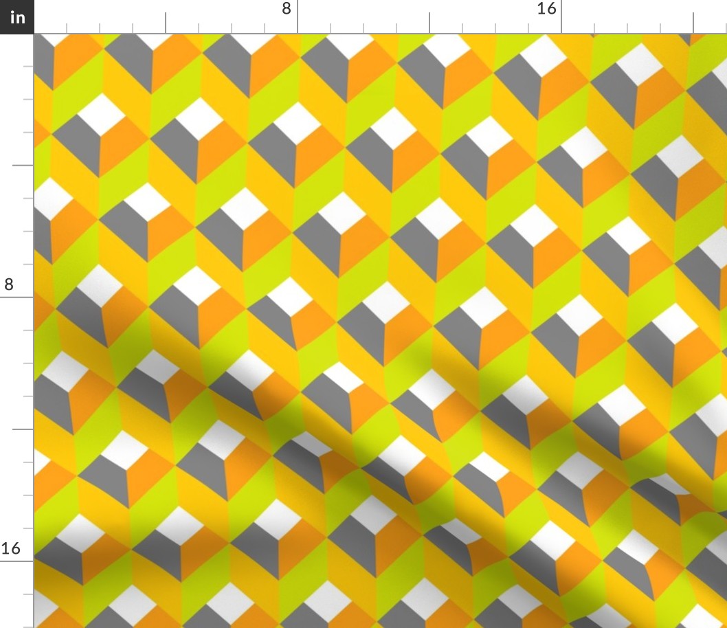 Geometric Pattern: Box: Citrus