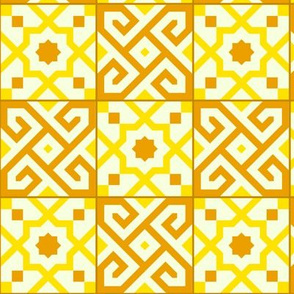 Geometric Pattern: Tiles: Yellow