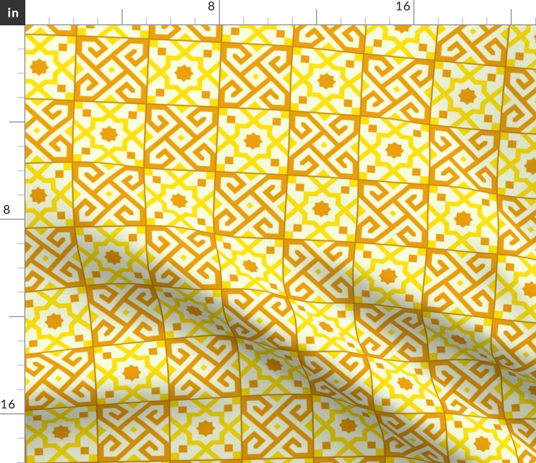 Geometric Pattern: Tiles: Yellow