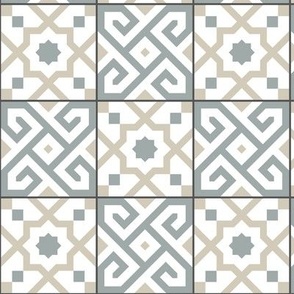 Geometric Pattern: Tiles: Grey