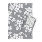 Dogwood Block Print Gray