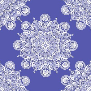 fortune mandala wedgewood blue #5759af 