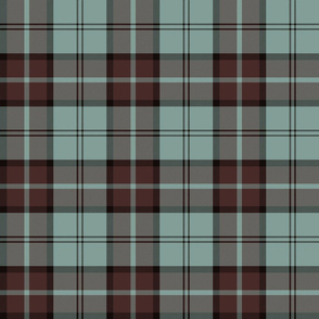 Dunbar tartan, 6", custom colorway mint/brown