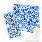 Scandinavian Lace in cobalt blue - Large Scale