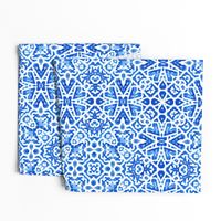 Scandinavian Lace in cobalt blue - Large Scale