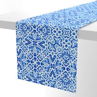 Scandinavian Lace in cobalt blue - Large Scale