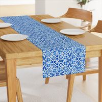 Scandinavian Lace in cobalt blue - Large Scale