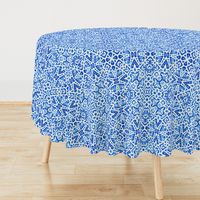 Scandinavian Lace in cobalt blue - Large Scale