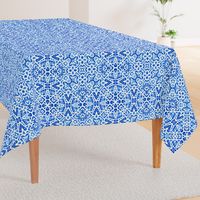 Scandinavian Lace in cobalt blue - Large Scale