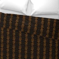 Steampunk Damask Stripes (on black)