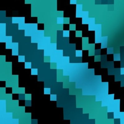 green blue and black pixels