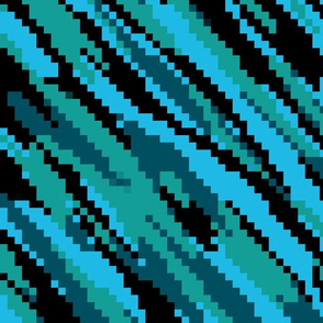 green blue and black pixels