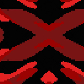 Black and Red Pixel abstract