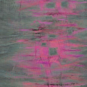 painterly cityscape-slate pink