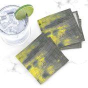 painterly cityscape slate yellow