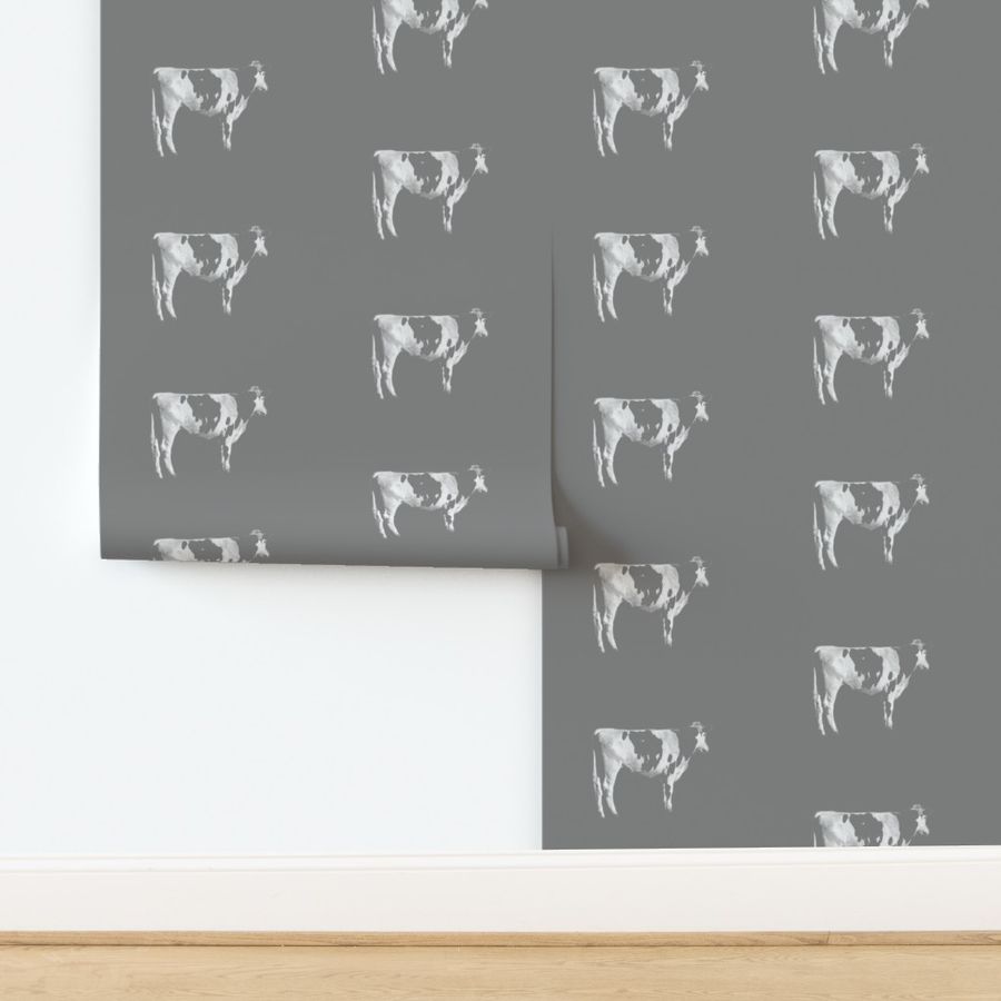 Cows on Grey