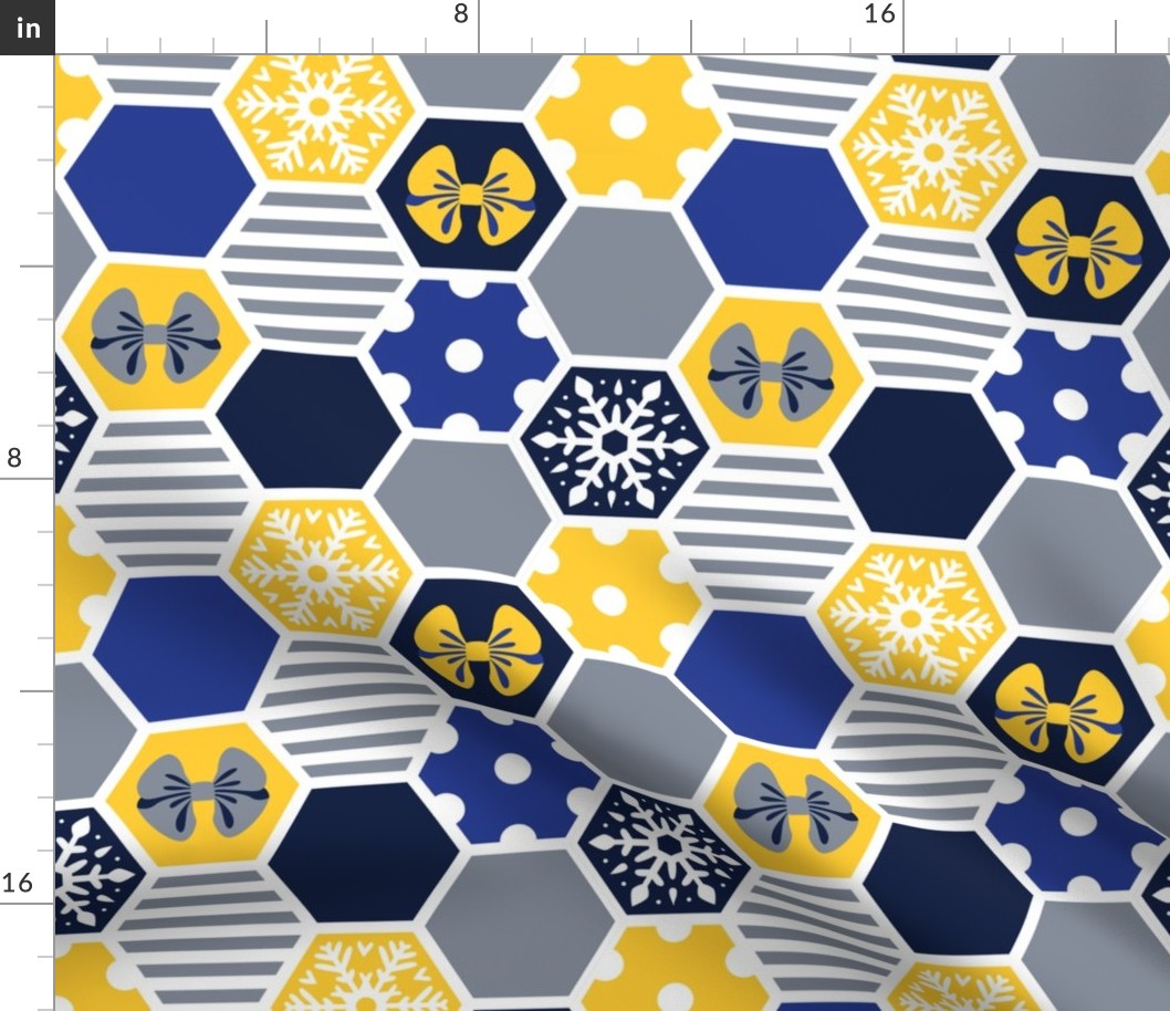 winter hexagons