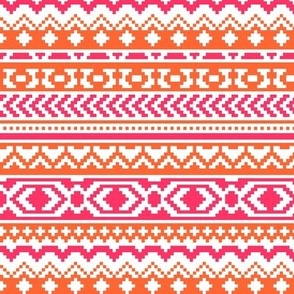 Colorful Bohemian Aztec Pattern