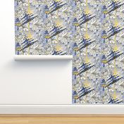 Winter Mod Limited Color Palette, large scale, blue yellow gray white