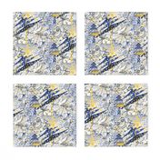 Winter Mod Limited Color Palette, large scale, blue yellow gray white