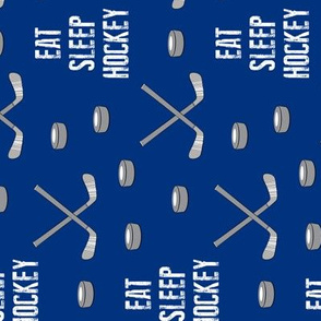 eat sleep hockey - blue (90)
