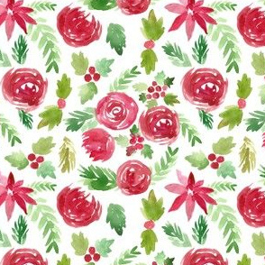 Christmas Watercolor Floral 