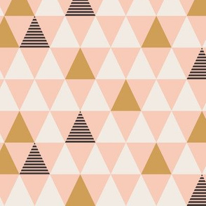 Striped Triangles Blush