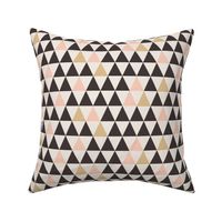 Striped Triangles Gold Blush