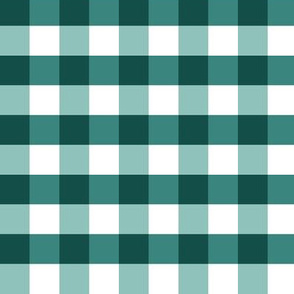 Dark green christmas gingham