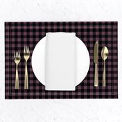 Half Inch Eggplant and Black Gingham Check