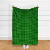 Half Inch Lime Green and Black Gingham Check