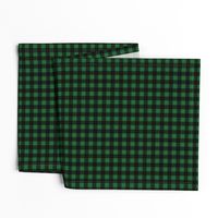Half Inch Spruce Green and Black Gingham Check