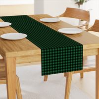 Half Inch Spruce Green and Black Gingham Check