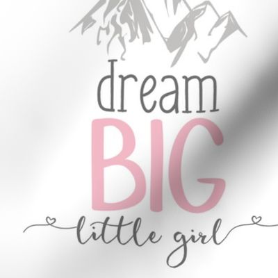 9 inch Dream big little girl