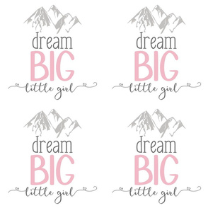 9 inch Dream big little girl