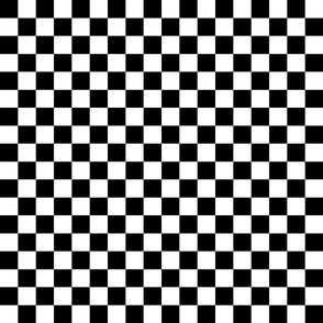 Checkered Black White Squares Racing Race