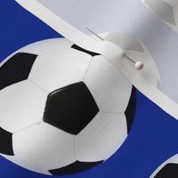 blank 3" soccer ball on blue
