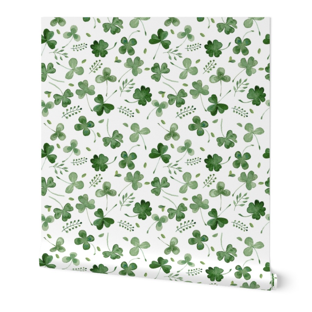 Watercolor Shamrocks