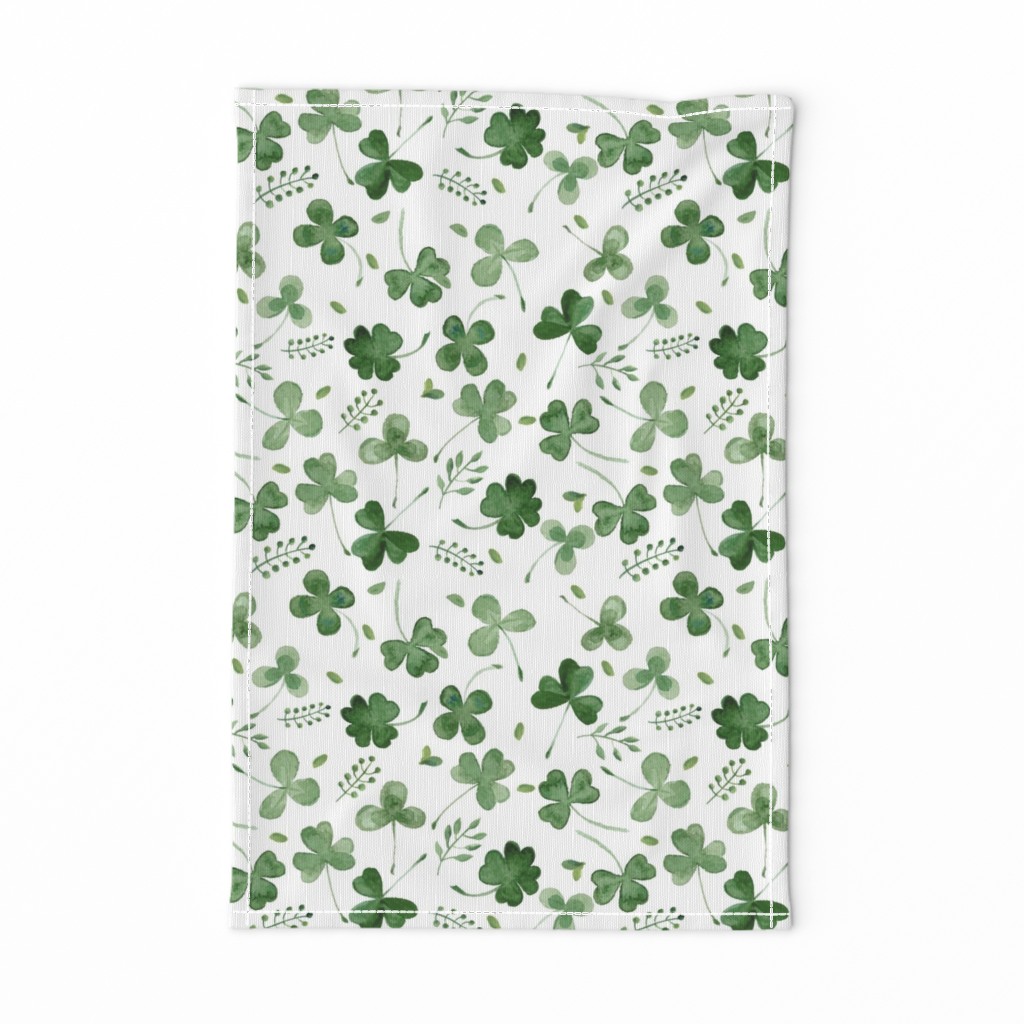 Watercolor Shamrocks