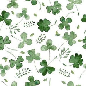 Four Leaf Clover Fabric, Wallpaper and Home Decor | Spoonflower