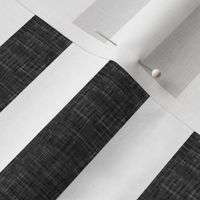 dark grey linen stripe 1"  || the lumberjack collection