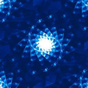 blue and white fractal geometric, large scale