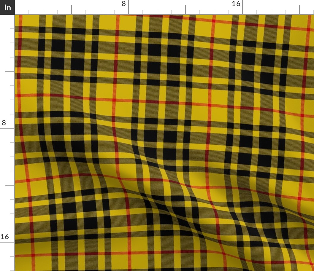 Lauder tartan, yellow 6"